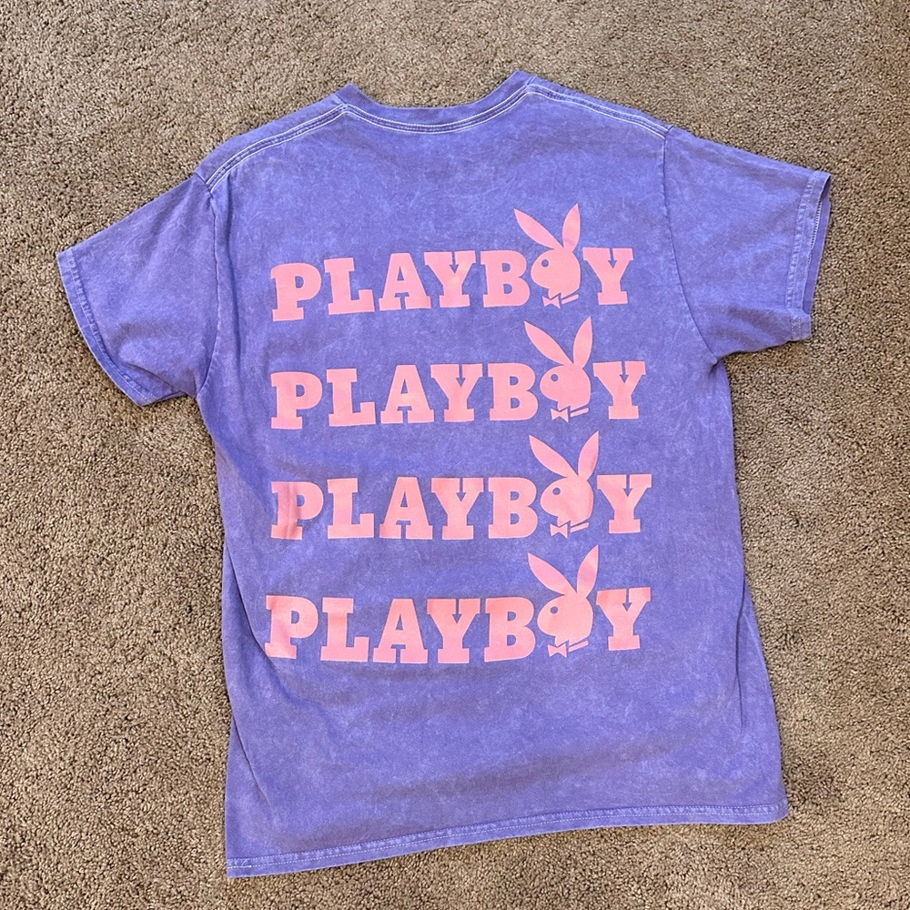 Size M Purple Playboy Graphic Tee